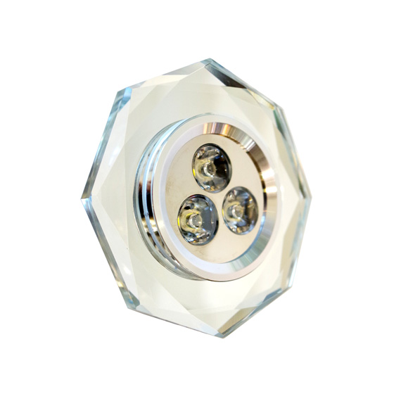 Вбудований світильник ARTTOK Q 07 Clear/CH LED 3*1W (MR-16) **fo