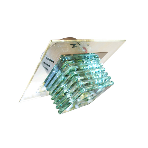 Накладний світильник ARTTOK T 23 CHROME CLEAR GREEN G-4 + LED BLUE COLOR **fo