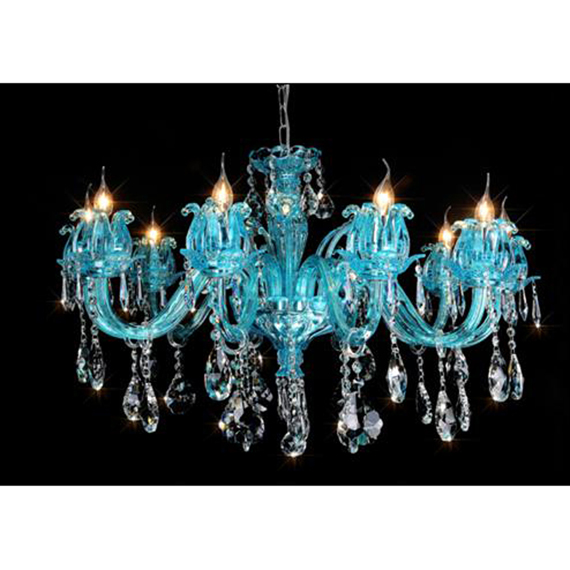 Люстра підвісна ARTTOK ML-L1210/20P CH+BL E14*10, LED 220V*10 W980/H610