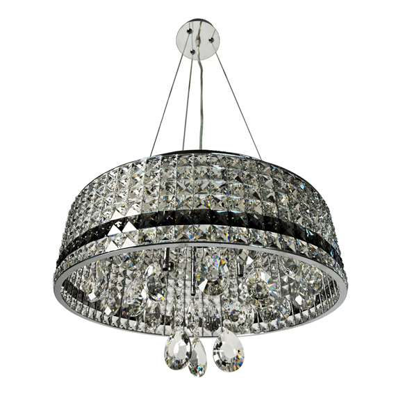 Люстра підвісна ARTTOK 3441/470/10P CH+CL G4*10 шт (12V) **fo