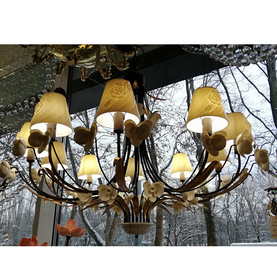 Люстра підвісна ARTTOK MD 25212/10H BRONZ