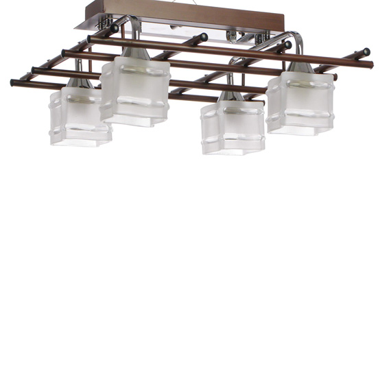 Люстра стельова ARTTOK MX 10319 A/4H wengue+CR **fo (**Y)