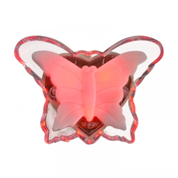 Світильник-нічник VITO 5200410 VT 809 Бабочка 3*0.12w LED pink