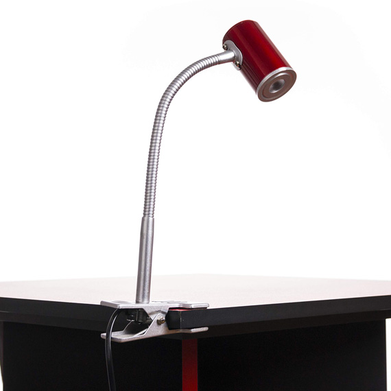 Настільна лампа-прищіпка ARTTOK HN 1052 RED LED 3W **fo