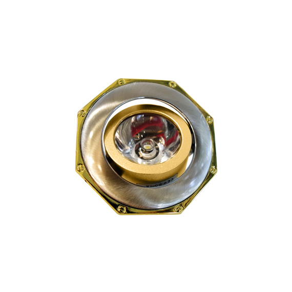 Вбудований світильник ARTTOK MQ 305 MR-11 SN/GO GZ LED 1*1W TITAN + GOLD **fo