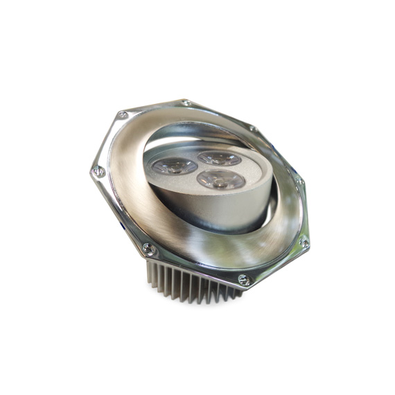 Вбудований світильник ARTTOK MQ 305 MR-16 SN/CH GZ LED 3*1W TITAN + CHROME **fo