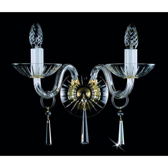Бра ARTGLASS ROSA II./2W  WL Swarovski Elements
