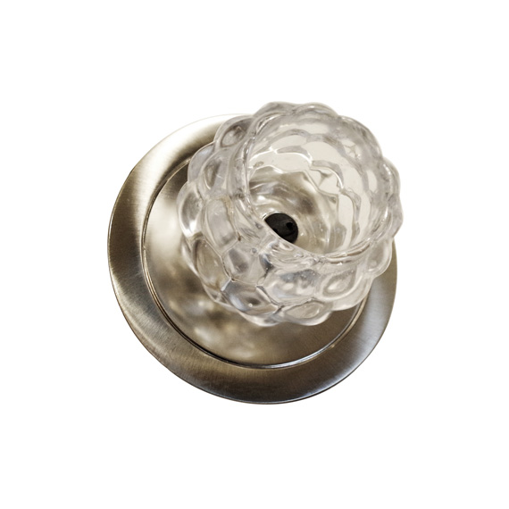 Вбудований світильник VITO VT 174 satin nickel + clear pimples ball 20W G4 **fo