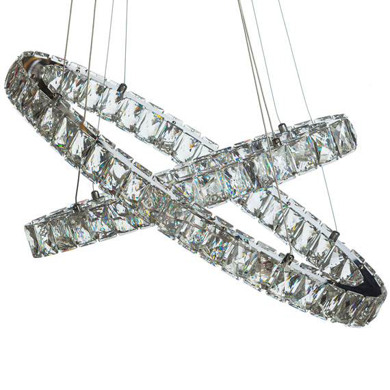 Люстра підвісна ARTTOK 4228/420*200 CH+CL LED **fo