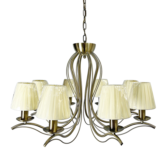 Люстра підвісна ARTTOK 4253/8P AB+BEIGE **fo