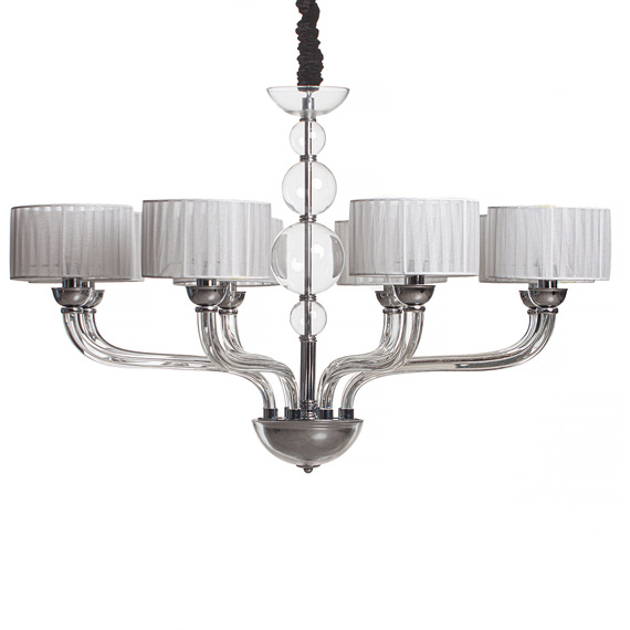 Люстра підвісна ARTTOK BL 508/8P CR+CL+WT **fo