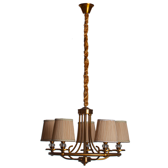 Люстра підвісна ARTTOK RM 0425/5P gold bronz **fo