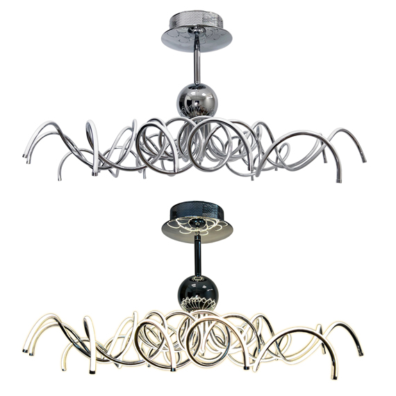 Люстра стельова ARTTOK MD 1169/14A B 120W LED 3000K D-80,H-45 **fo