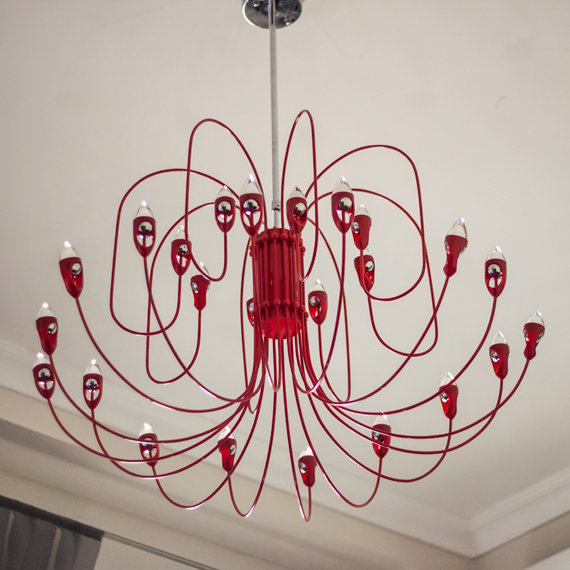 Люстра підвісна ARTTOK AX 14013/24P RED 5*15.12W LED
