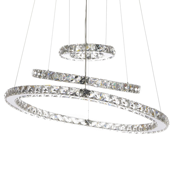 Люстра підвісна ARTTOK 1954/720*500*300 CR 102W LED 4500K 4800Lm H-1000 **fo