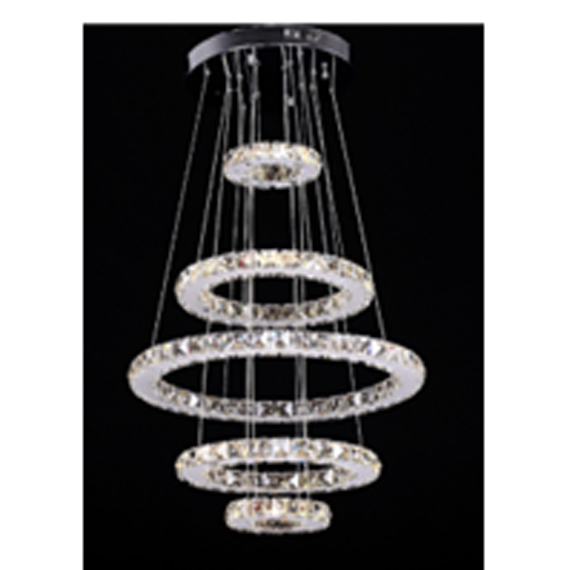 Люстра підвісна ARTTOK 6106/500+340+180 CH LED 6W+12W+16W+12W+6W 2 LIGHT COLOR, WITH REMOTE CONTROL