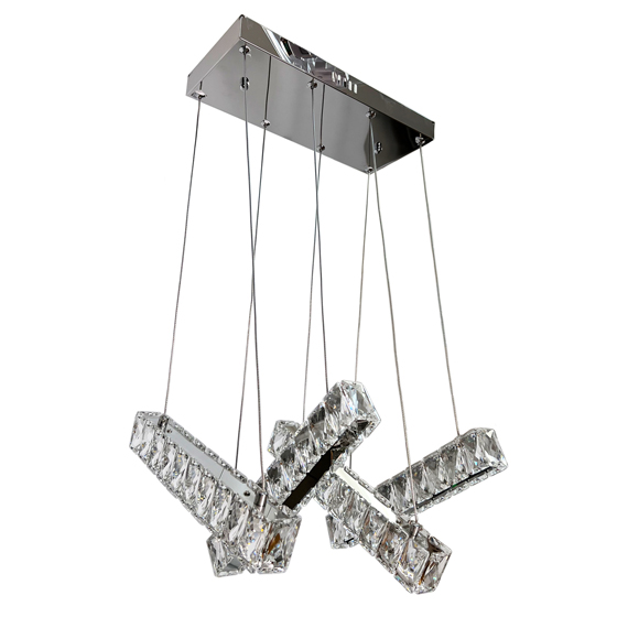 Люстра підвісна ARTTOK 6153/350*350 CH 16W LED (4*4W) 3 LIGHT COLOR, WITH REMOTE CONTROL **fo **S