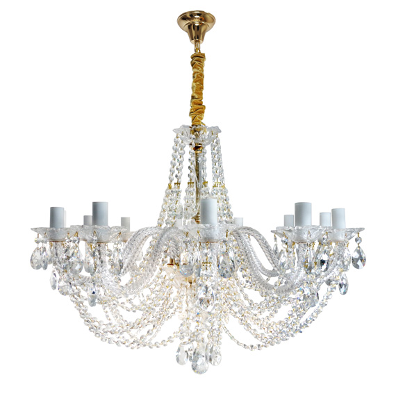 Люстра підвісна ARTTOK BL 399/12P FG+CL **fo