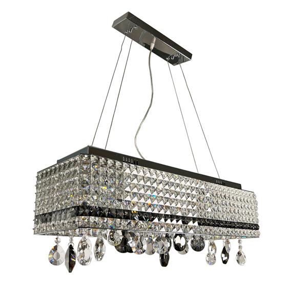 Люстра підвісна ARTTOK 3442/16P CH+CL G4*16 шт (12V) + LED **fo
