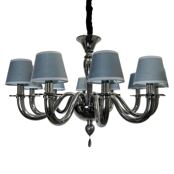 Люстра підвісна ARTTOK BL 560/10P CH+SBK **fo