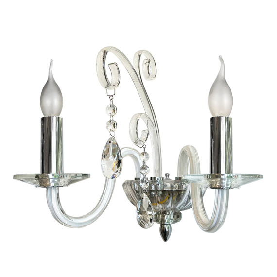 Бра ARTTOK BL 558/2W CH-WT+CL **fo