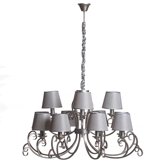 Люстра підвісна ARTTOK RM 1714/12P Antique silver **fo