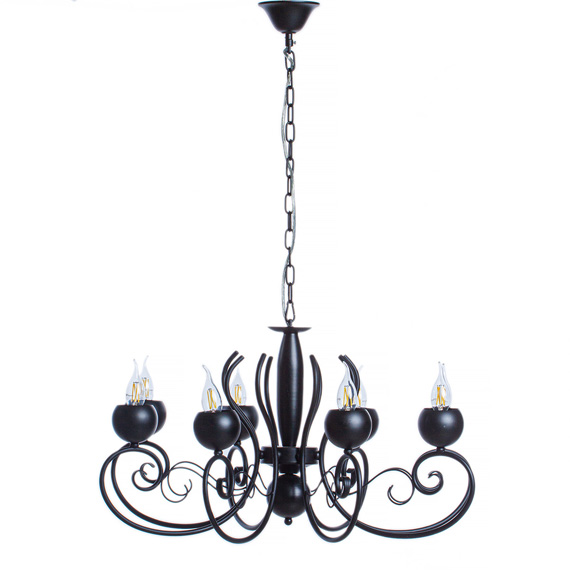 Люстра підвісна ARTTOK RM 1707/8P BK **fo
