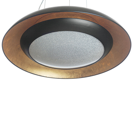 Люстра підвісна ARTTOK AD 16032/1M LED 22W+24W D-590 BK+GOLD 4000K **fo