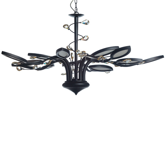 Люстра підвісна ARTTOK AD 14030/15A BK LED 15*6W 90W 4000K D-1345 H-1200 **fo