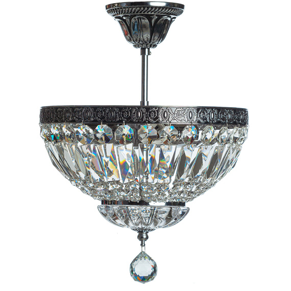 Люстра стельова ARTTOK MD 8578/3B CHR+BK D-300 **fo