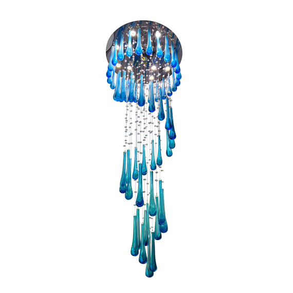 Люстра підвісна ARTTOK 5238/650/2000 CH+BLUE **fo