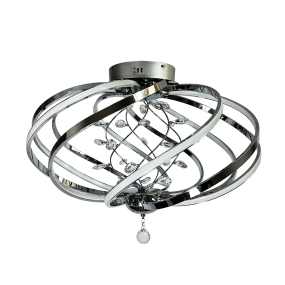 Люстра стельова ARTTOK XD 4349/10P CH+CL 170W LED **fo
