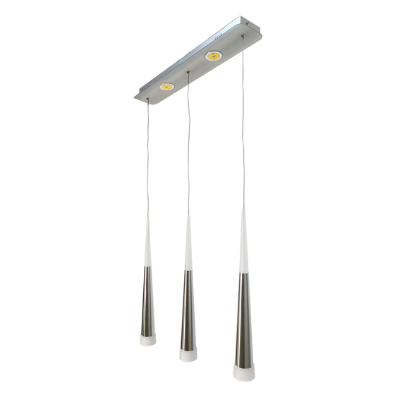 Люстра підвісна ARTTOK 4420/3P 3*5W+10W LED SILVER **fo