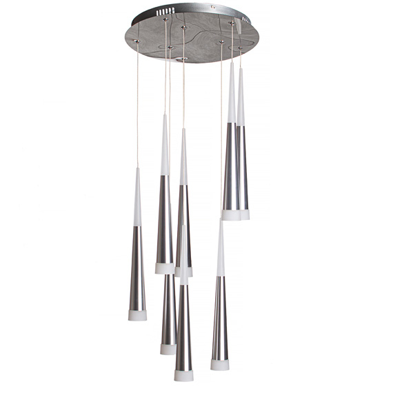 Люстра підвісна ARTTOK 4420/400-8P 8*5W+10W LED SILVER **fo