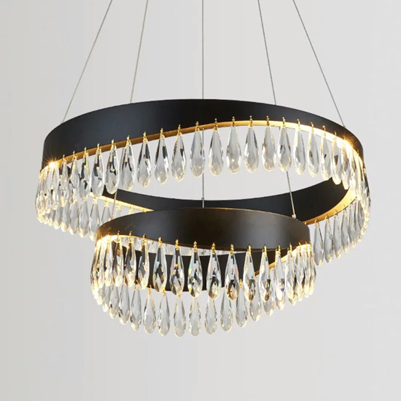 Люстра підвісна ARTTOK 4621/600+400 GREY+BK LED60W