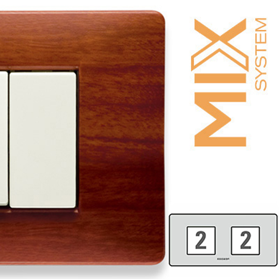 Рамка двомісна Master Mixmo - вишня 21MX412-2