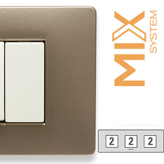 Рамка тримісна Master Mixmo - антрацит 21MX552-3