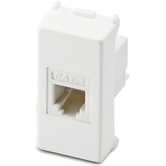 Розетка телефонна RJ 12 1 модуль Master Mixmo - беж. 22215