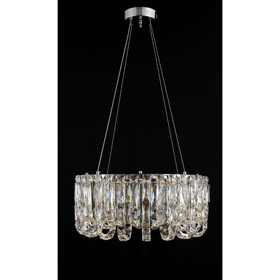 Люстра підвісна ARTTOK 8032/600 CH+CL LED 45W H260-1260mm