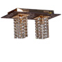 Люстра підвісна ARTTOK C 3458/2P-N FGD+CL+GC square crystal **fo