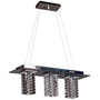 Люстра підвісна ARTTOK C 3458/3P-N CH+SBK+CL square crystal **fo