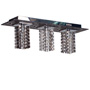 Люстра підвісна ARTTOK C 3458/3P-N CH+SBK+CL square crystal **fo