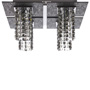 Люстра стельова ARTTOK C 3458/4H-N CH+CL+SBK square crystal **fo