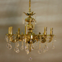 Люстра підвісна ARTTOK MD 1887/8P light gold black