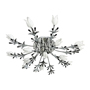 Люстра стельова ARTTOK MD 5735/16H CH+WT G4+LED **fo