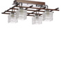 Люстра стельова ARTTOK MX 10319 A/4H wengue+CR **fo (**Y)
