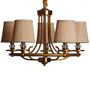 Люстра підвісна ARTTOK RM 0425/5P gold bronz **fo