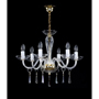 Люстра підвісна ARTGLASS Stefanie VI./6P FG/CL Swarovski Elements