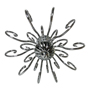 Люстра стельова ARTTOK BL 554/8C CH+SG **fo
