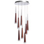 Люстра підвісна ARTTOK 4420/400-8P 8*5W+10W LED CH/COFFEE **fo